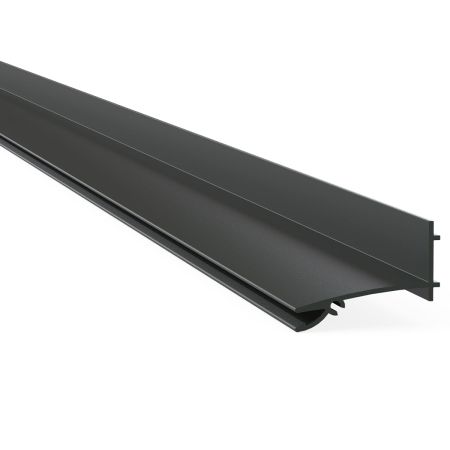 Aluminium muurprofiel, 400 cm, antraciet RAL 7016
