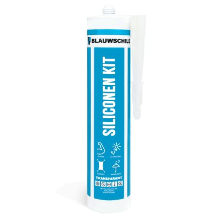 Blauwschild siliconenkit, zuurvrij. Speciaal voor kitten van kunststoffen