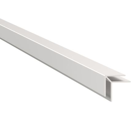 Buitenhoekprofiel aluminium, geanodiseerd, tbv 4 mm wandpaneel. Lengte 2600 mm